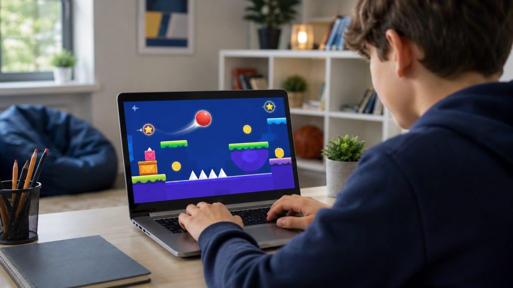 Unblocked Games G+: Complete Guide for 2026 Student playing Unblocked Games G+ browser game on a laptop
